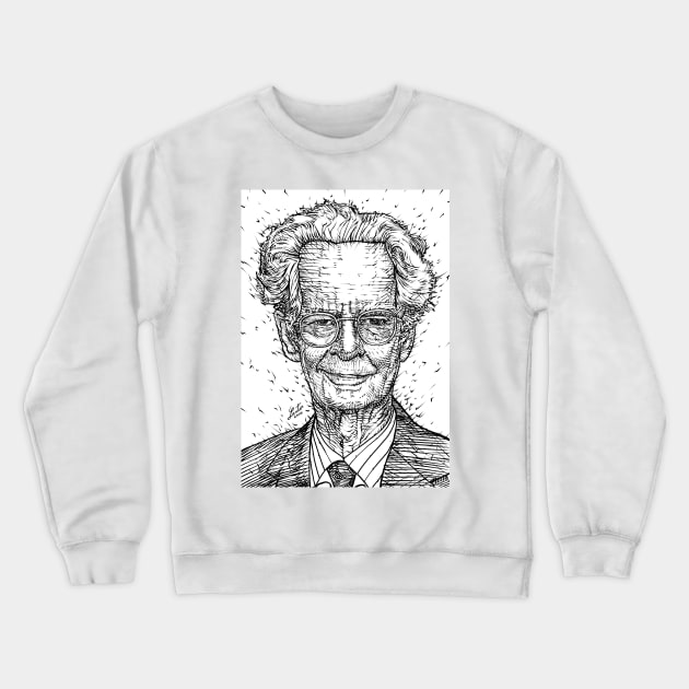 B.F. SKINNER ink portrait Crewneck Sweatshirt by lautir